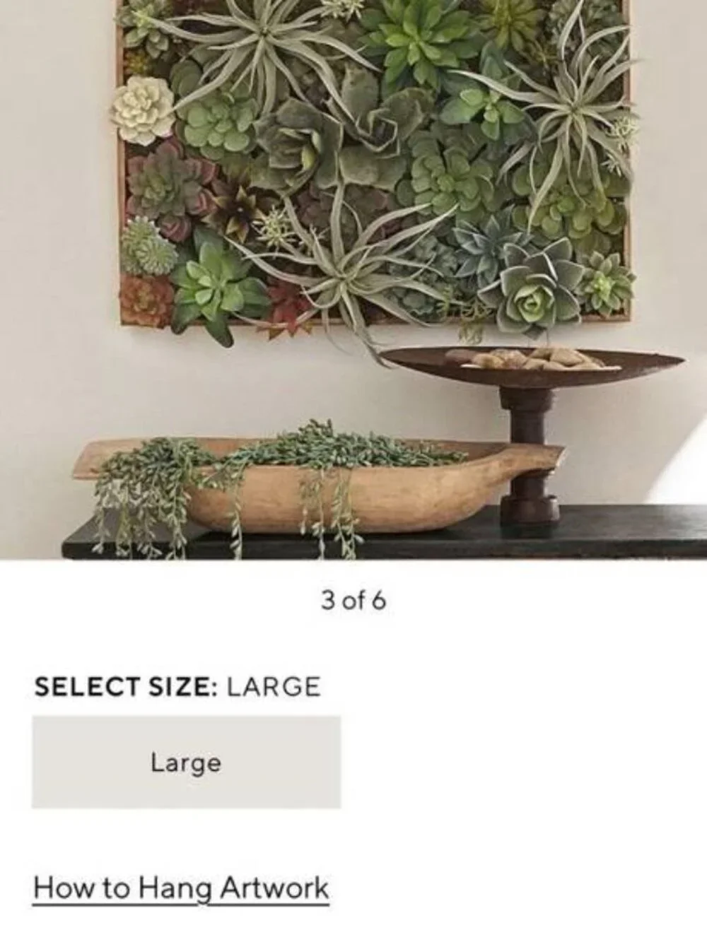 Pottery Barn Faux Wall Succulent Decor ($399 new!)